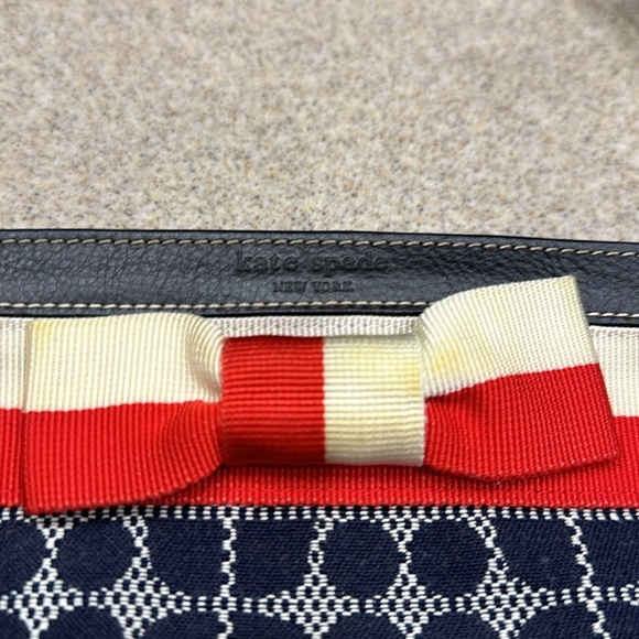 Kate Spade Chrissy Wristlet Red/White and blue w/ bow (no strap) - Picture 13 of 13
